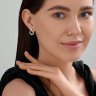 Серьги из серебра с фианитами (Арт.95-120-02292-1)