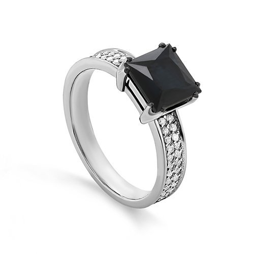 Кольцо золото с бриллиантами и сапфиром «Ночной Сапфир» Kabarovsky (арт.11-11578-1100)