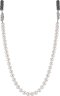 Ожерелье из серебра с жемчугом и кристаллом swarovski (Арт.26l-p36-s-1-32)