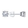 Серьги из серебра с фианитами (Арт.94-122-01550-1)