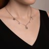 Колье из серебра с фианитами (Арт.94070966)