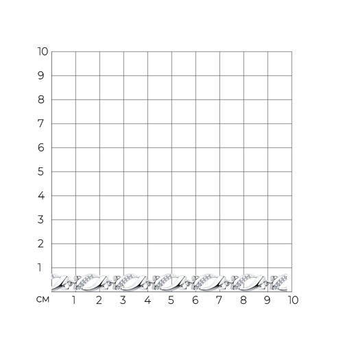 Браслет из серебра с фианитами (Арт.94-150-00544-1)