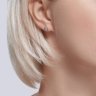 Серьги из комбинированного золота с бриллиантами (Арт.51-222-02039-1)
