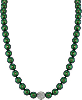 Ожерелье серебро с жемчугом и куб. цирконием «Pearl Kiss 25S» Rivoli (арт.91L-SK-25)