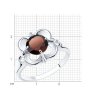 Кольцо из серебра с гранатом (Арт.94-310-00713-2)