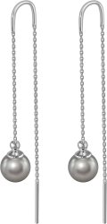 Серьги из серебра с жемчугом (Арт.aas-11-8-30-s)
