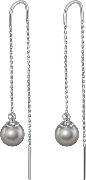 Серьги из серебра с жемчугом (Арт.aas-11-8-30-s)
