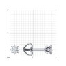Серьги из белого золота с бриллиантами (Арт.52-222-01702-2)