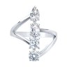 Кольцо из серебра с фианитами (Арт.94013299)