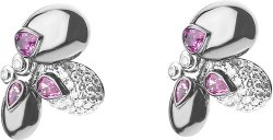 Серьги из белого золота с бриллиантом и сапфиром (Арт.er_5205_b04_2011)