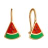 Серьги из золота с эмалью (Арт.0200094)