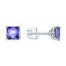 Серьги из белого золота с танзанитами (Арт.6024387-3)