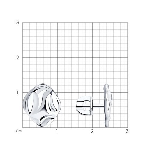 Серьги из серебра (Арт.94023848)