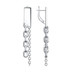 Серьги из серебра (Арт.94024322)