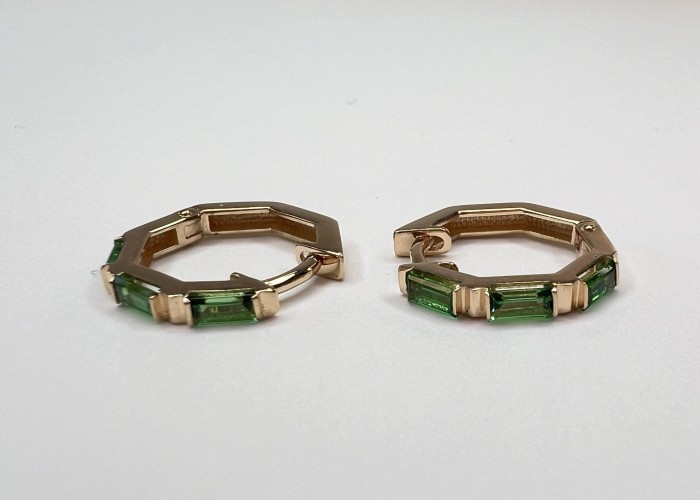Серьги из красного золота с алпанитом Angle Estet (арт.01С2115218-1)