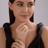 Кольцо из белого золота с бриллиантом «Сияние совершенства» Соколов (арт.9010227)