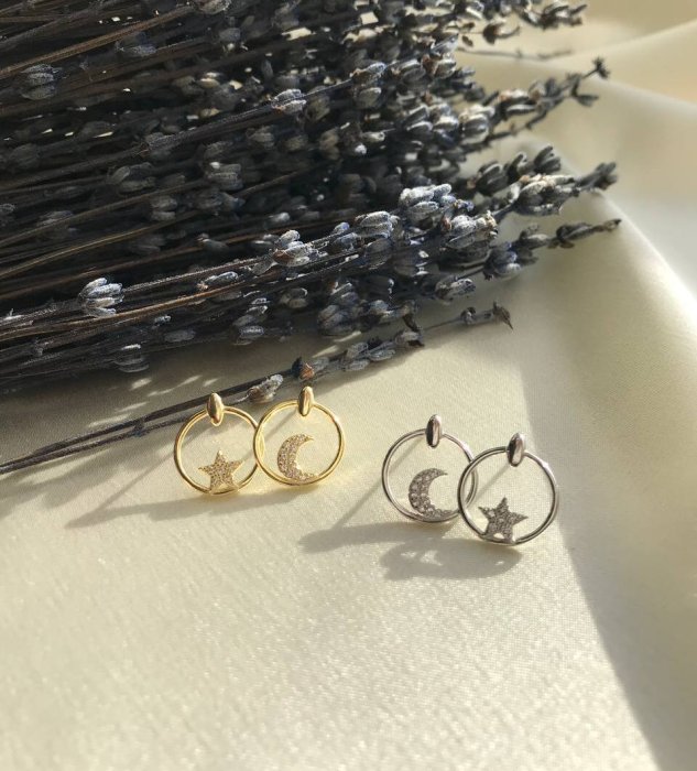 Серьги Серебряные крылья (Арт.022027851a_kubcirkonii)