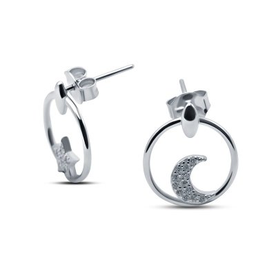 Серьги Серебряные крылья (Арт.022027851a_kubcirkonii)