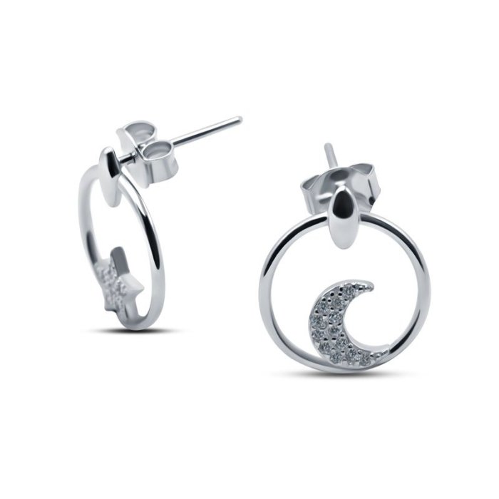 Серьги Серебряные крылья (Арт.022027851a_kubcirkonii)