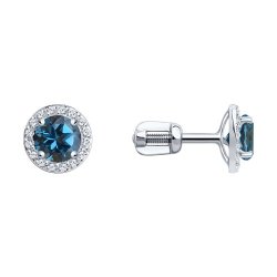 Серьги пусеты золотые пробы 585 (Арт.727996-3)