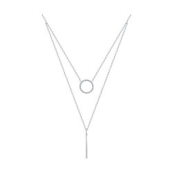 Колье из серебра с фианитами (Арт.94070675)