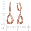Серьги золотые с бриллиантами «Розовый Вихрь» MIUZ (арт.E37098E-3000_SR_PINK)