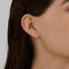 Серьги из серебра с фианитами «Улыбка света» Соколов (арт.94-122-02251-1)