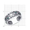 Кольцо из серебра с фианитами (Арт.95-110-01067-1)