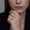 Кольцо из белого золота с бриллиантом «Сияние чистоты» Соколов (арт.1012695-3)