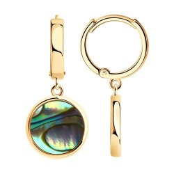 Серьги из серебра с перламутром (Арт.83020321)