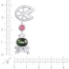 Цепь с бриллиантами и турмалинами «Лесная Фея» из белого золота 585° MyJewels (арт.EZSP-S04597X_TUR_TUZ_WG)