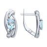 Серьги из серебра с топазами (Арт.94-320-00186-1)