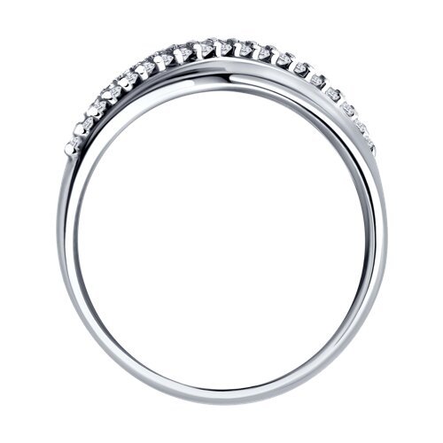 Кольцо из серебра с фианитами (Арт.94014847)