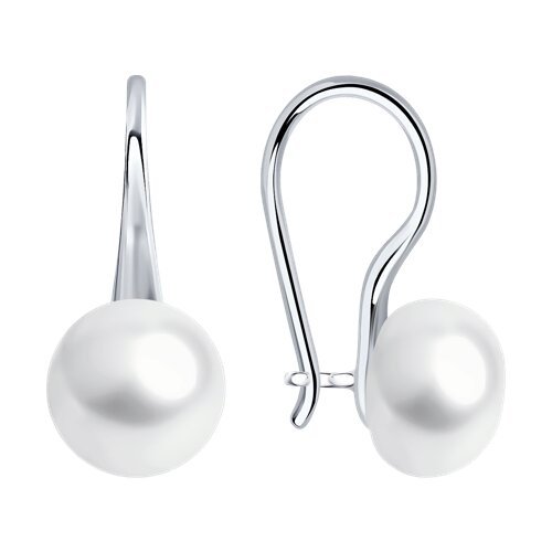 Серьги из серебра с жемчугом (Арт.92022876)