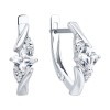 Серьги из серебра с фианитами «Игра Света» Соколов (арт.94027290)