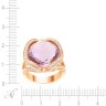 Кольцо из золота с аметистом и бриллиантом (Арт.r31570a014r001_ko_am_pink)