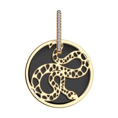 Подвеска из золочёного серебра (Арт.93-330-01771-1)