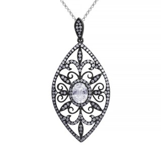 Цепь из золота с бриллиантами и белым топазом «Ажурный свет» MyJewel (арт.S732WSK4WX_TSP_BW)
