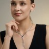 Колье из серебра с фианитом «Изумрудный шарм» Соколов (арт.94071372)