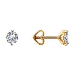 Серьги из золота с фианитами (Арт.51-122-00692-2)