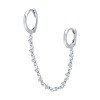 Серьги из серебра с фианитами «Цепочка сияния» Соколова (арт.9417-0368)