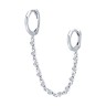 Серьги из серебра с фианитами «Цепочка сияния» Соколова (арт.9417-0368)