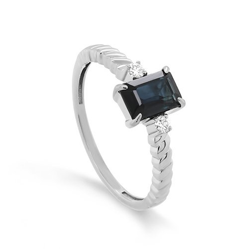 Кольцо золото с сапфиром и бриллиантами «Ночная Серенада» Kabarovsky (арт.11-11579-1100)