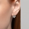 Серьги серебряные с эмалью «Серебряный Клевер» Соколов (арт.94026443)