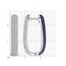 Серьги из серебра с фианитами (Арт.94-120-01900-1)