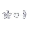 Серьги из серебра с фианитами (Арт.94-122-01636-1)