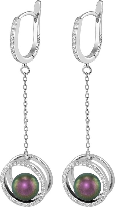Серьги серебряные с жемчугом и фианитами «Balance 19S» Rivoli (арт.AHS-1-8-19-S)