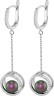 Серьги серебряные с жемчугом и фианитами «Balance 19S» Rivoli (арт.AHS-1-8-19-S)