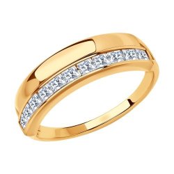 Кольцо из золота с фианитами (Арт.018567)