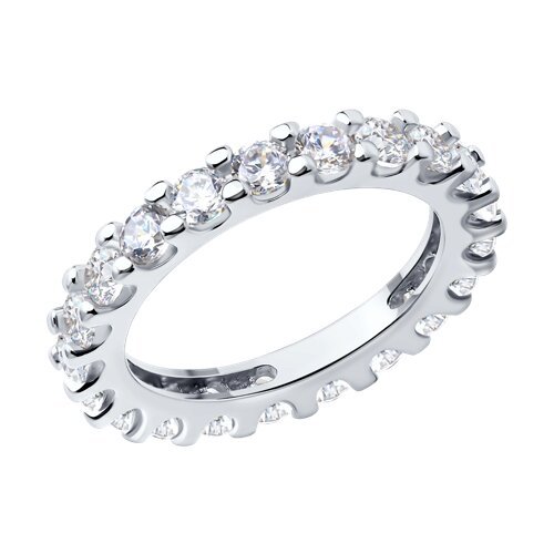 Кольцо из серебра с фианитами (Арт.94013662)